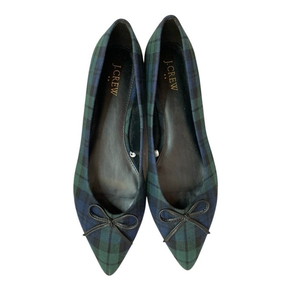 J. Crew Black Watch Plaid Flats - Picture 2 of 11